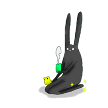 slender rabbit sticker #1394500