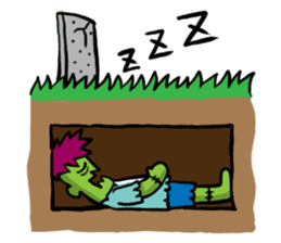Zombies live everyday sticker #1394972