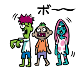 Zombies live everyday sticker #1394980