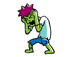 Zombies live everyday sticker #1394983
