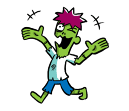 Zombies live everyday sticker #1394985