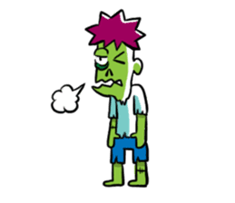 Zombies live everyday sticker #1394991