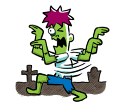 Zombies live everyday sticker #1394993