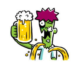 Zombies live everyday sticker #1395000