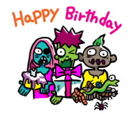 Zombies live everyday sticker #1395001