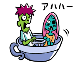 Zombies live everyday sticker #1395002