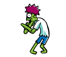 Zombies live everyday sticker #1395005