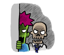 Zombies live everyday sticker #1395007