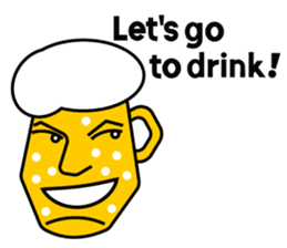 Mr. Beer For drinking parties(ENG) sticker #1395290