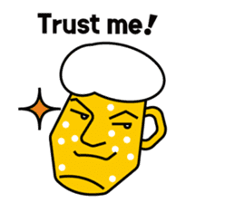 Mr. Beer For drinking parties(ENG) sticker #1395314