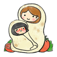 Happy Burrito Friends sticker #1395651