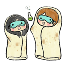 Happy Burrito Friends sticker #1395654