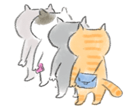 Chipineko cat sticker #1396011