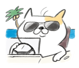 Chipineko cat sticker #1396043