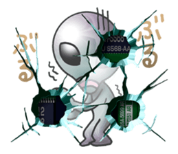 Mischief alien sticker #1397552