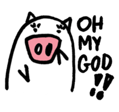 Easy pig sticker #1398477
