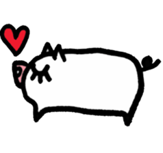 Easy pig sticker #1398479