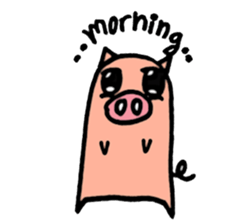 Easy pig sticker #1398481