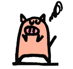 Easy pig sticker #1398482