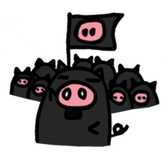 Easy pig sticker #1398488