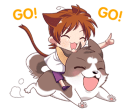 Cocoa Siberian Husky & Eing Eing sticker #1398770