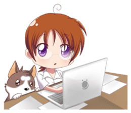 Cocoa Siberian Husky & Eing Eing sticker #1398786