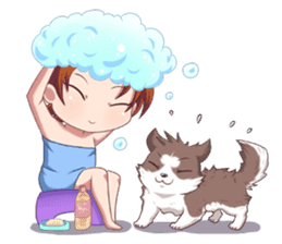 Cocoa Siberian Husky & Eing Eing sticker #1398790