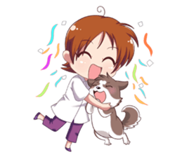 Cocoa Siberian Husky & Eing Eing sticker #1398793