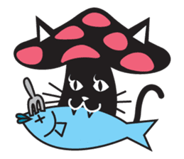 Mushroom Cat sticker #1399051