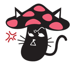 Mushroom Cat sticker #1399054