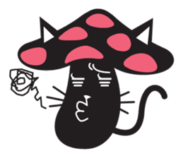 Mushroom Cat sticker #1399059