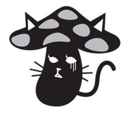 Mushroom Cat sticker #1399060