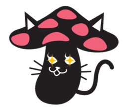 Mushroom Cat sticker #1399065