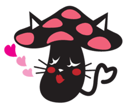 Mushroom Cat sticker #1399069