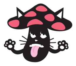 Mushroom Cat sticker #1399071