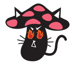 Mushroom Cat sticker #1399073