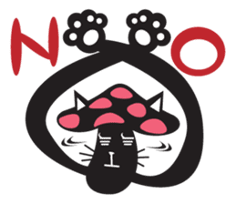 Mushroom Cat sticker #1399076