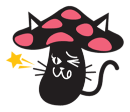 Mushroom Cat sticker #1399078