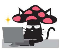 Mushroom Cat sticker #1399087