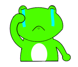 Frog and tadpoles sticker #1399250