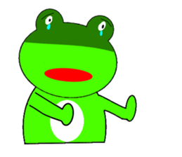 Frog and tadpoles sticker #1399260