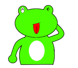 Frog and tadpoles sticker #1399261