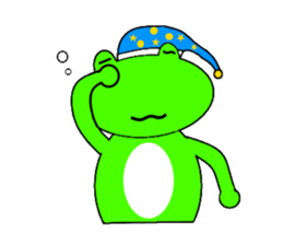 Frog and tadpoles sticker #1399277