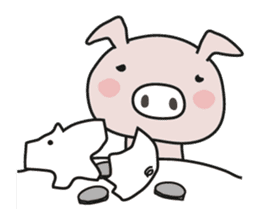 Loose Piggy   (piggy-san) sticker #1399895
