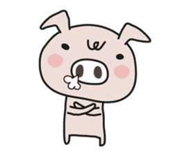 Loose Piggy   (piggy-san) sticker #1399926