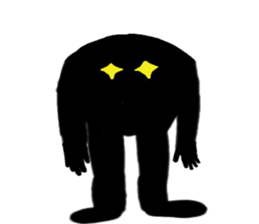 MUKATSUKU! Black man. sticker #1400835