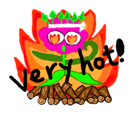 Hura-Hura Fracci The first.English sticker #1401304