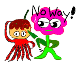 Hura-Hura Fracci The first.English sticker #1401309