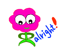 Hura-Hura Fracci The first.English sticker #1401321