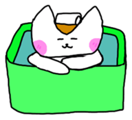 Mr queue of cat Japanese version sticker #1402243